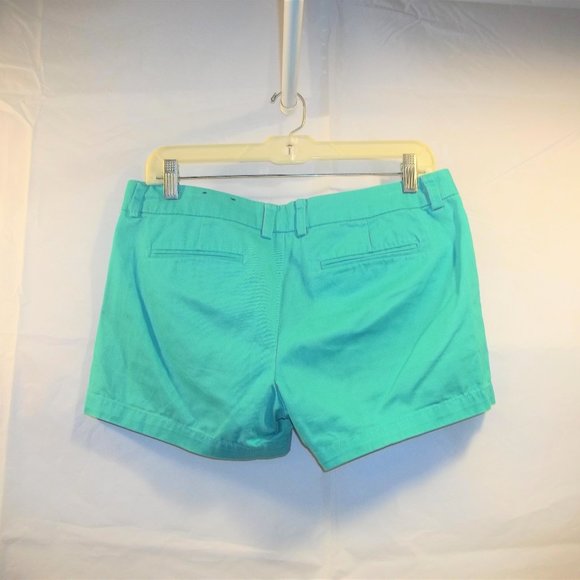 Stylus Womens Shorts Size 4 Casual Flat Front Pockets Belt Loops Zip Teal - Picture 2 of 6